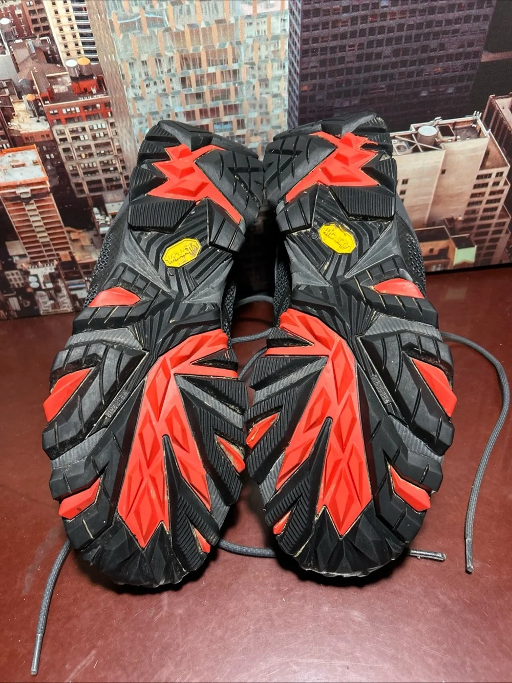 Merrell Black and Orange Men's Mid-Top Hiking Boots